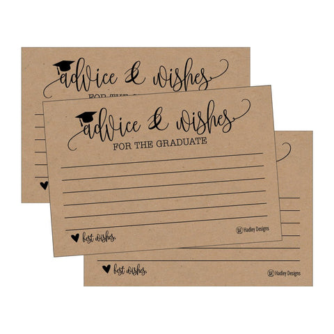 25 Rustic Graduation Advice Cards