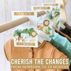6 Safari-Themed Baby Closet Hanger Dividers