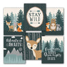 6 Reversible 8x10" Woodland Nursery Prints