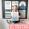 9 Boho Rainbow Motivational Classroom Signs