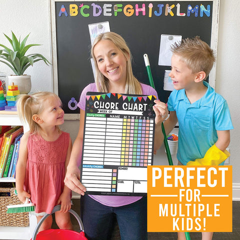 Colorful Magnetic Reward Chart For Multiple Kids