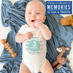 20 Monthly Baby Milestone Stickers