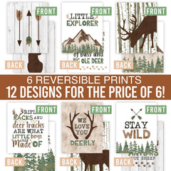 6 Reversible 8x10 Hunting Prints