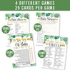 50 Double-Sided Baby Shower Games (Word Scramble & True Or False + Trivia & Baby Advice)