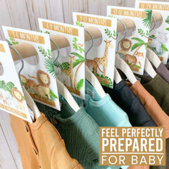 6 Safari-Themed Baby Closet Hanger Dividers