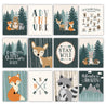 6 Reversible 8x10" Woodland Nursery Prints