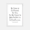 2 Corinthians 12:9 Wall Art Christian Home Decor Sign Printable Template