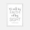 2 Corinthians 5:7 Wall Art Christian Home Decor Sign Printable Template