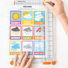 Weather Seasons Poster for School Kids Template