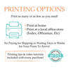 Where to print template