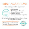 Where to print template