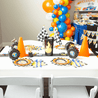 Fire Flame Racing Food Table Place Settings for Kids Birthday Party