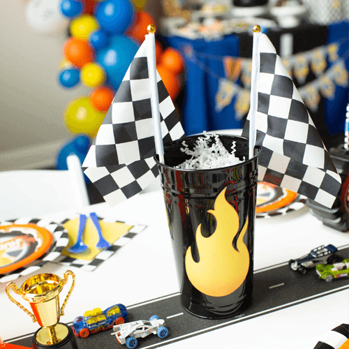 Printable Race Car Kids Party Car Track Template | Hadley Designs ...