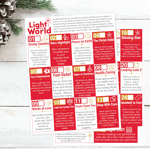 Light the World Printable | Hadley Designs - Printables