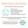 Where to print template
