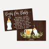 A Baby Is Brewing Baby Shower Book Request Card Printable Template