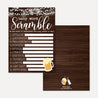 A Baby Is Brewing Baby Shower Word Scramble Game Printable Template