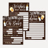 A Baby Is Brewing Baby Shower Prediction Advice Wishes Bundle Printable Template