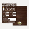 A Baby Is Brewing Baby Shower Predictions Printable Template