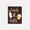 A Baby Is Brewing Baby Shower Cards and Gifts Sign Printable Template