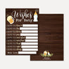 A Baby Is Brewing Baby Shower Wishes Card Printable Template
