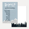 Adventure Mountain Baby Shower Games Set Printable Template