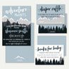 Adventure Mountain  Baby Shower Invitation Suite Template