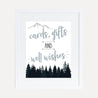 Adventure Mountain Baby Shower Cards and Gifts Sign Printable Template