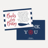 Ahoy It's A Boy Nautical Baby Shower Book Request Card Printable Template