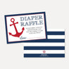 Ahoy It's A Boy Nautical Baby Shower Diaper Raffle Printable Template