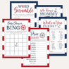 Ahoy It's A Boy Nautical Baby Shower Games Set Printable Template