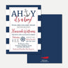 Ahoy It's A Boy Nautical Baby Shower Invitation Printable Template