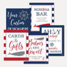 Ahoy It's A Boy Nautical Baby Shower Sign Bundle Printable Template