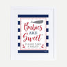 Ahoy It's A Boy Nautical Baby Shower Treats Sign Printable Template