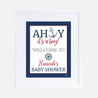 Ahoy It's A Boy Nautical Baby Shower Welcome Sign Printable Template
