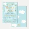 Angel Boy Baby Shower Invitation Printable Template