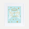 Angel Boy Baby Shower Treats Sign Printable Template