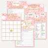 Angel Girl Baby Shower Games Set Printable Template