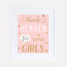 Angel Girl Baby Shower Thank You Sign Printable Template 