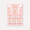 Angel Girl Baby Shower Thank You Bundle Printable Template
