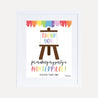 Art Kids Party Favors Sign Printable Template