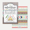 Aztec Adventure Girl Baby Shower Invitation Printable Template