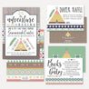 Aztec Adventure Girl Baby Shower Invitation Suite Printable Template