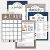 Aztec Adventure Girl Baby Shower Games Set Printable Template