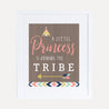 Aztec Adventure Girl Baby Shower Quote Sign Printable Template