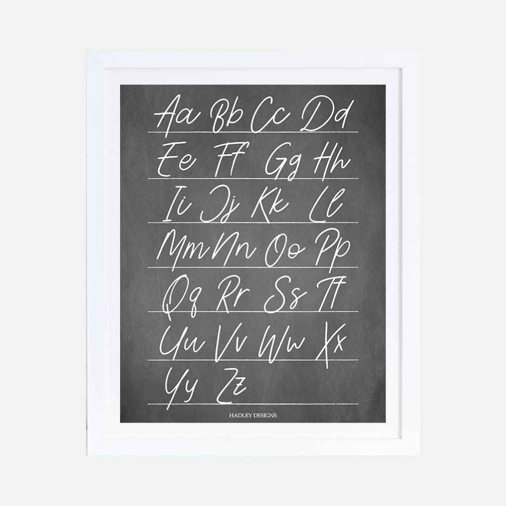 Printable School Alphabet Sign Template | Hadley Designs