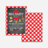 Backyard BBQ Party Invitation Printable Template