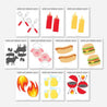 Backyard BBQ Memory Match Printable Game