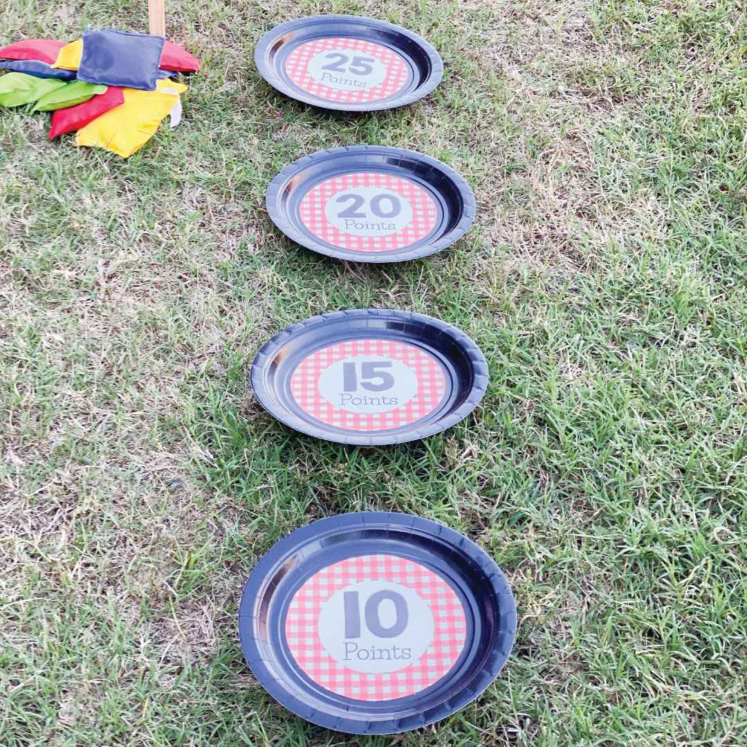 Printable Backyard BBQ Bean Bag Toss Game Template | Hadley Designs