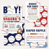 Baseball Baby Shower Invitation Suite Printable Template
